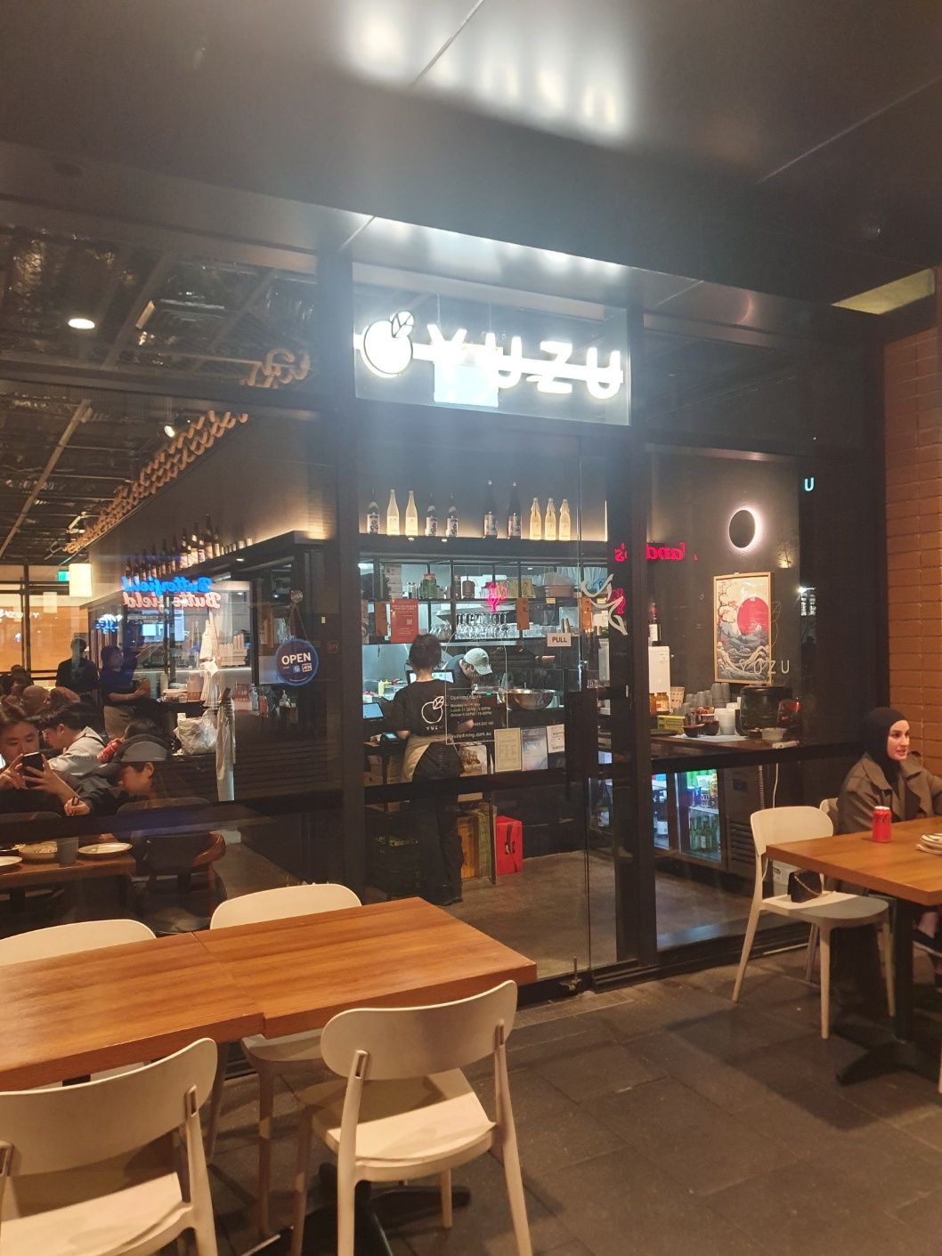 Yuzu Merrylands at night, full inside